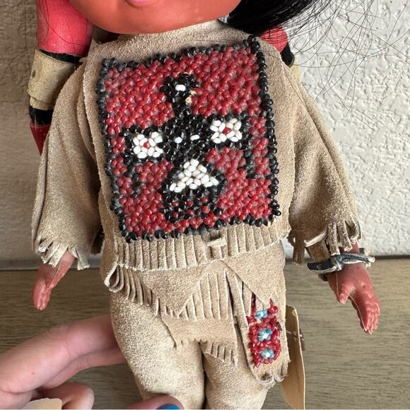 Original Carlson Dolls Osage Chief #10-91 – 11” – Sleepy Eyes with Tag - Picture 7 of 7